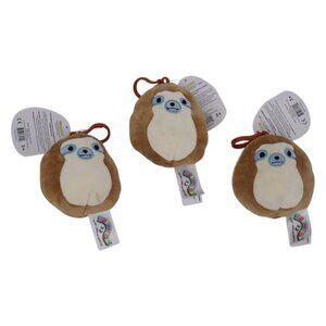 Squishmallows 3-Pack Clip-On Plush – Includes Simon the Sloth